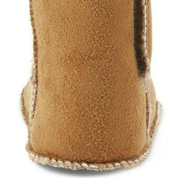Infant/toddler Abalene Brown Moccasin Booties - Picture 3 of 3